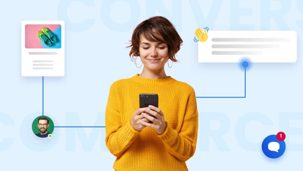 Asistente de IA guiando al usuario a través de compras personalizadas y descubrimiento de marcas